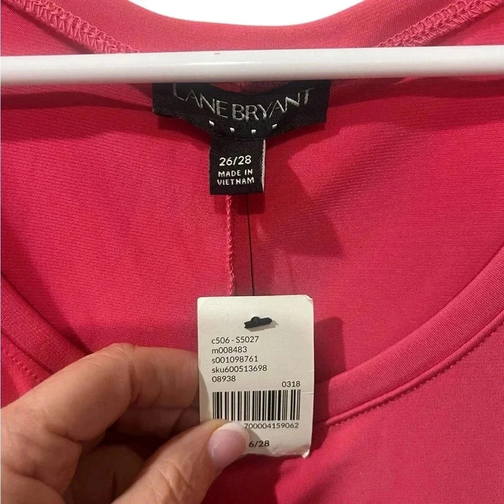 Lane Bryant tank pink size 26/28 NWT - Picture 3 of 5